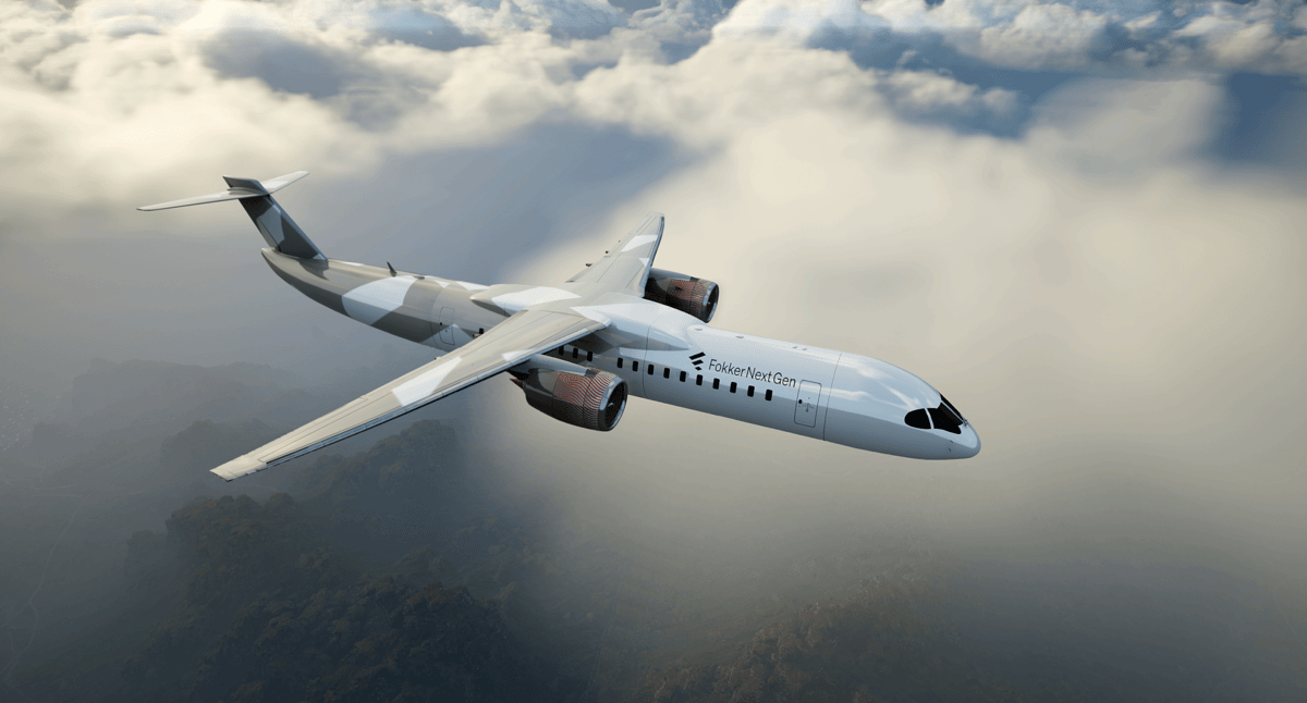 Fokker Next Gen Introduces Dual-Fuel Aircraft for 2035 with Liquid Hydrogen and SAF Capabilities