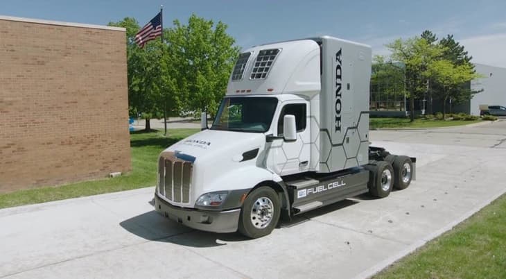 Honda powers truck with 80kW hydrogen fuel cells