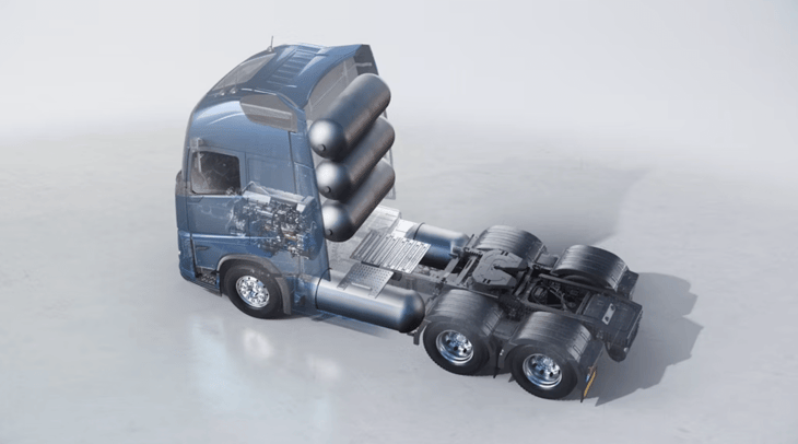 Volvo eyes hydrogen ICE truck road tests in 2026