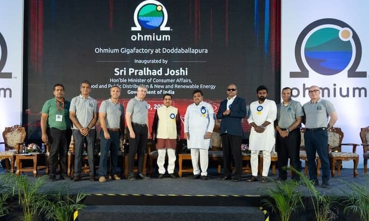 Ohmium launches 2GW PEM hydrogen electrolyser factory in India