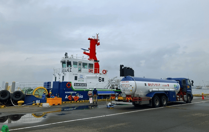 JERA completes truck-to-ship ammonia bunkering in Japan