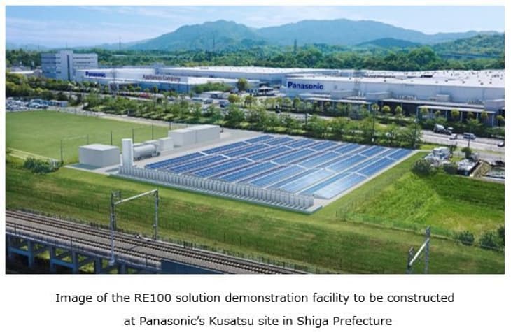 Panasonic to produce renewable electricity with pure hydrogen fuel cell generators; unveils plans RE100 factory with full-scale use of hydrogen