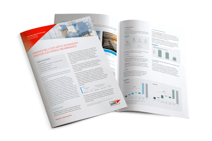 White Paper: Minimizing LCOH with advanced Proton Exchange Membranes for Water Electrolysis