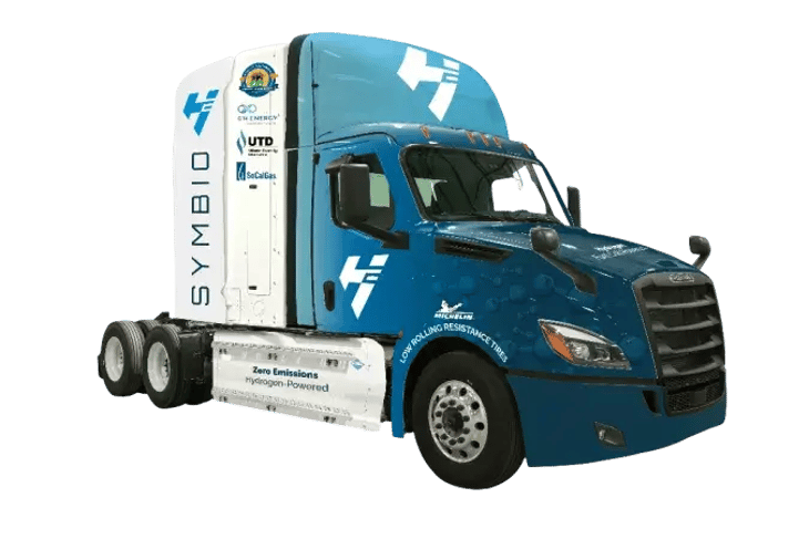 Symbio unveils Class 8 hydrogen-powered truck ahead of Californian road trial