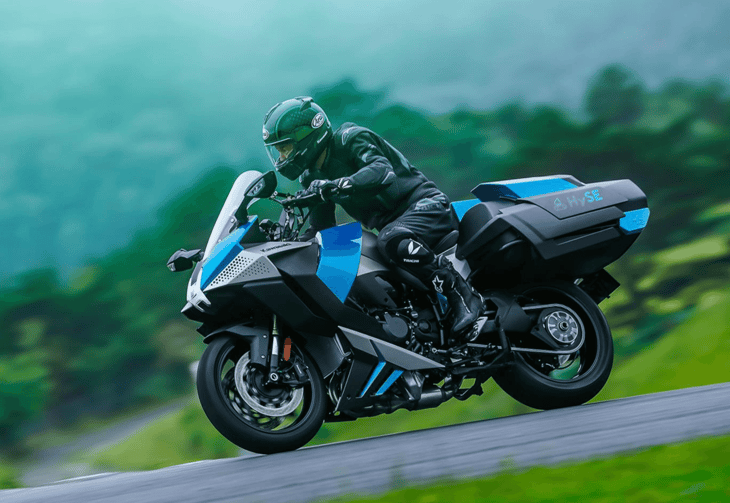 Kawasaki demos 998cc hydrogen ICE-powered motorcycle